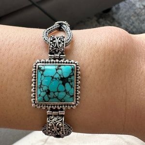 Sterling silver turquoise bracelet